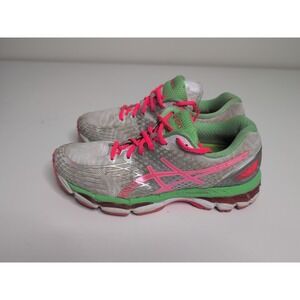 Asics Shoes Gel Nimbus 17 Sneakers White T557N Running Lace Up Mesh Women's 9